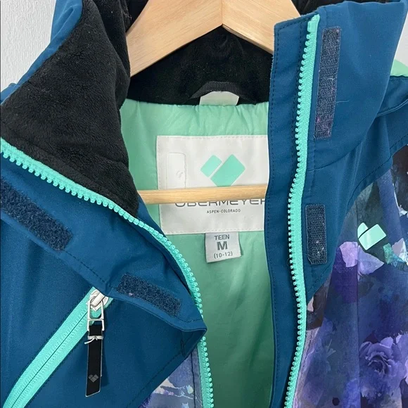Obermeyer Tabor Ski Snow Jacket Girls size M (10-12) - Picture 7 of 16